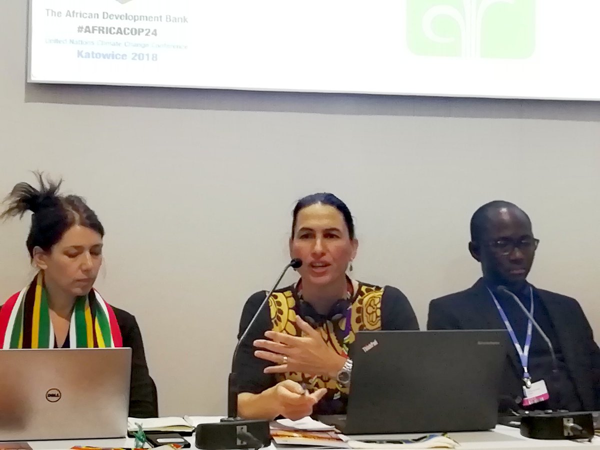 AF_NGO_Network's tweet photo. "The #afNGOnetwork plays an important role in sharing lessons learnt on #EnhancedDirectAccess through engagement with other CSOs,the @adaptationfund Board and decision-makers on #AF processes in other countries" @ElinLorimer at #COP24 event at @AfDB_Group Pavilion #climatefinance https://t.co/hi4YtsEEhx