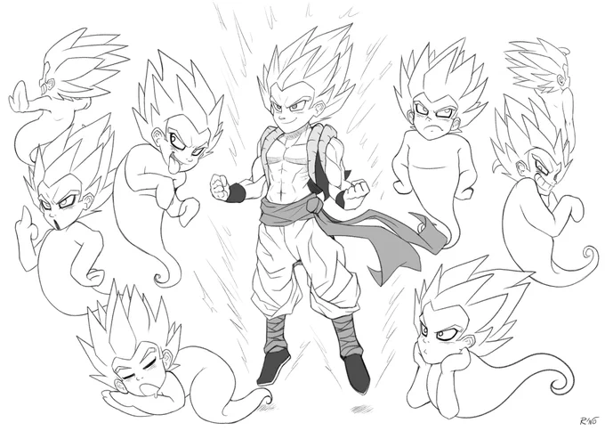 Gotenks and friends
#dragonball 