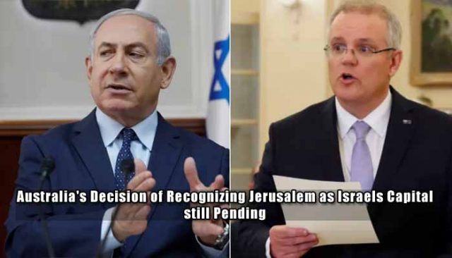 NewspaperFirst's tweet photo. #Australia decision on the recognition of #Jerusalem as #Israel's capital was thought to be announced this week.
https://t.co/rspwA5Do2i https://t.co/M9YSWHKR6w