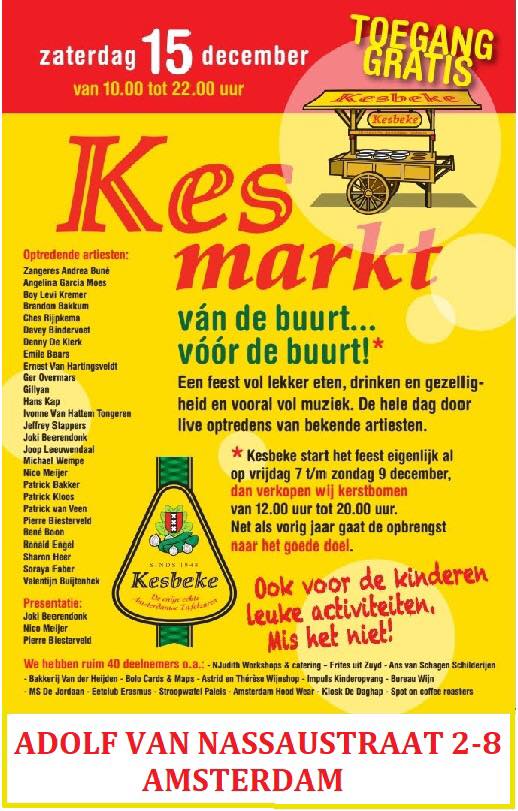 BorrelAmsterdam's tweet photo. Kom gezellig a.s. zaterdag naar de #Kesmarkt in de Bos en Lommer van Amsterdam. @KesbekeZuur organiseert de #Kesmarkt met meer dan 40 standhouders en live optredens maar liefst 25 artiesten. Entree is #gratis. Van 10 -22 uur ben je welkom! https://t.co/MpghUlAf6g #kerstmarkt https://t.co/xXV1eMvryp