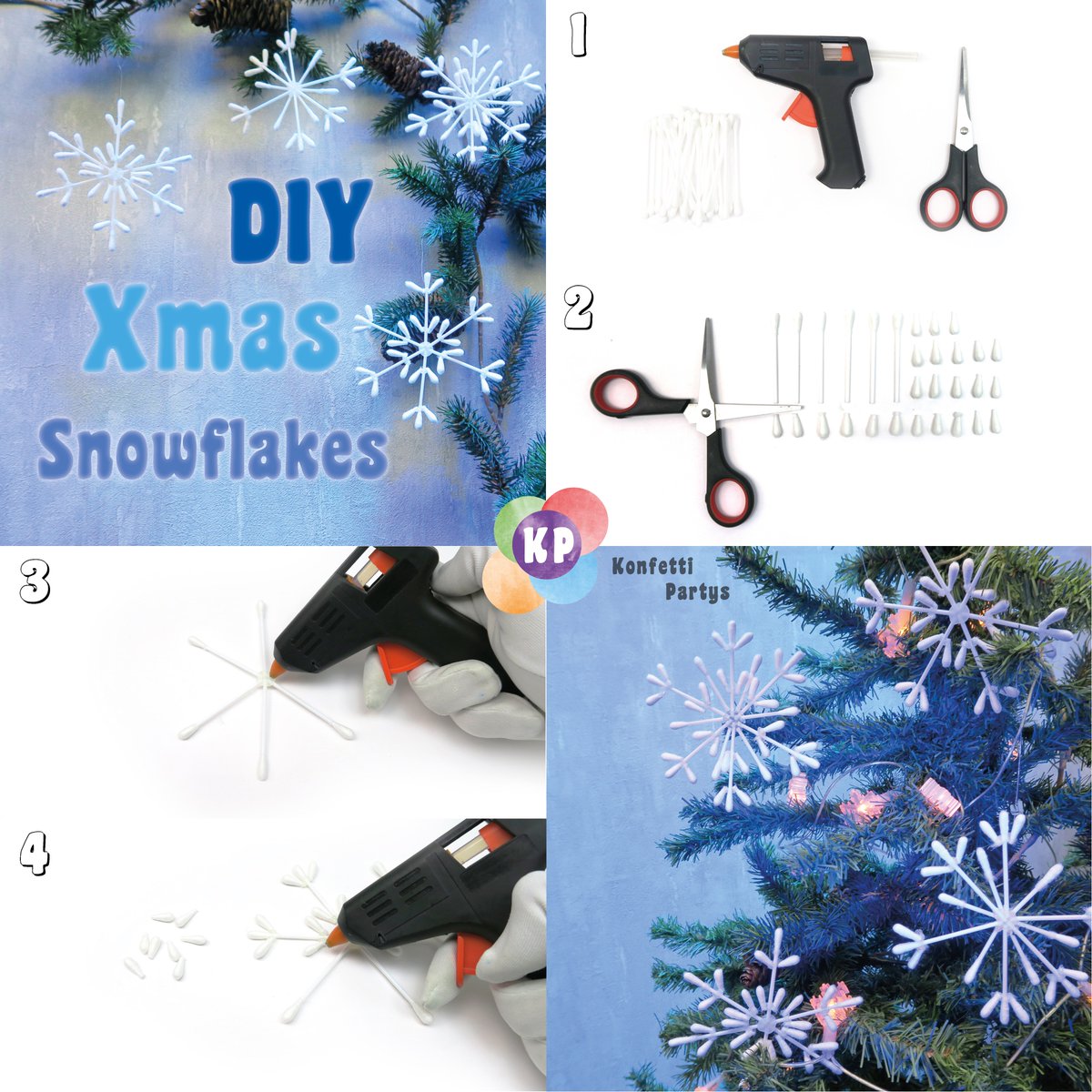KonfettiPartys's tweet photo. DIY X-Mas Snowflakes ❄️ #konfettipartys #xmasdiy #snowflake #christmasdiy #diy #christmasdecor #xmasdecor #xmas #christmas #decorations #snowflakediy https://t.co/XaTpSkcNWm