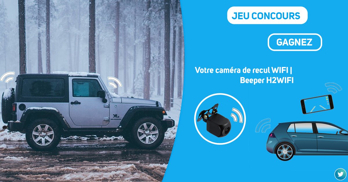 IxitBeeper's tweet photo. 🔵 JEU CONCOURS 🔵 
Tentez de gagner une de nos caméras de recul Wifi afin de partir en vacances en toute sécurité ! 🚙☃️
Pour gagner c’est très simple : 
- Follow @IxitBeeper ✅
- Commente le statut ⚡
- Retweet ⬅
Tirage au sort Vendredi 21 Décembre  😉🎁 https://t.co/rcIgQNHT0Y