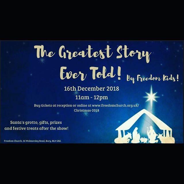 This Sunday is our Nativity performance &amp; Christmas celebration, followed by treats &amp; Santa in his grotto! 🎄🎅🏻🌟 It’s going to be an amazing morning so invite your world! Tickets are available through link in bio. See you there! ❤ #Christmas #thegreateststoryevertold #makeroo…