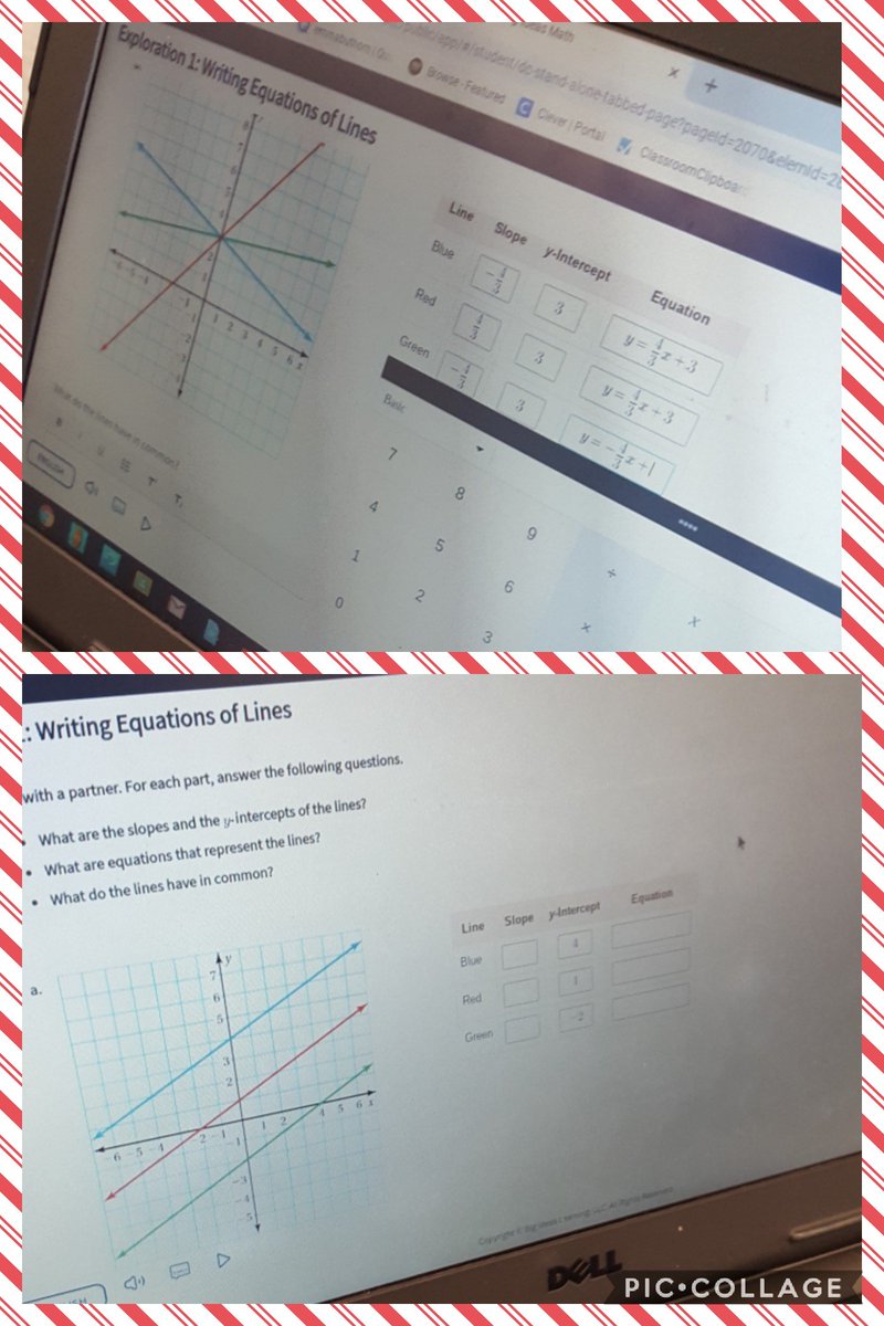 lambrinos's tweet photo. Using #dynamicclassroom to write equations of lines #explorations @BigIdeasMath @ThompsonMSpride @kerrigan_john #MTPSpride https://t.co/x9Tn1tWadR