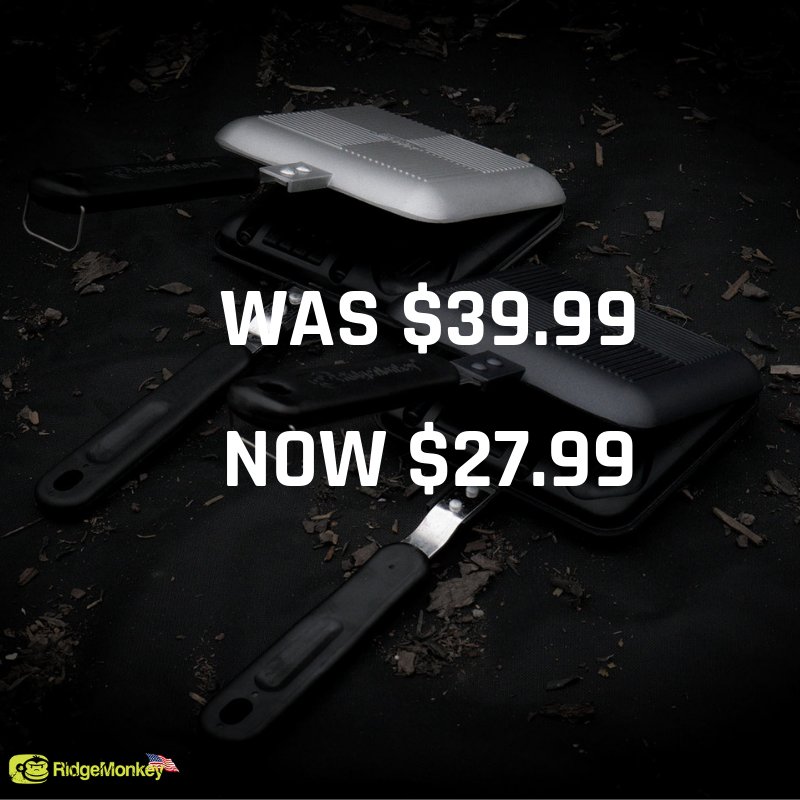 RidgeMonkeyUS's tweet photo. No fuss, no mess, just great toasted snacks every time and now only $27.99! Silver or black, which will you grab? 

The adventure starts here for less than ever before: 

https://t.co/Ss1jZrGX2h https://t.co/66UNlsOTNO