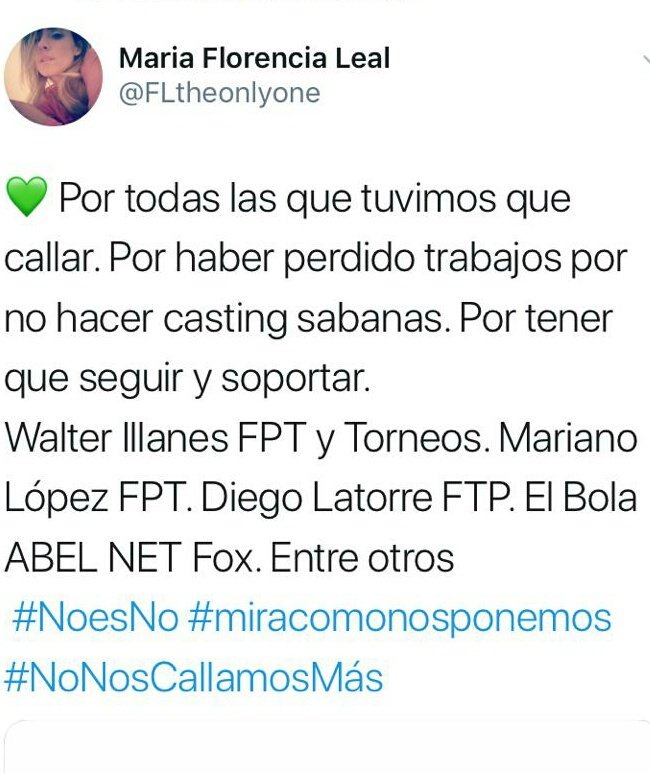 FLtheonlyone's tweet photo. Porque nunca lo denunciamos? Porque todo tenía que quedar ahí. SE tapaban entre ellos y la política. Mchos hoy tienen cargos jerárquicos. Y uno es la "histerica quilombera"
@TyCSports @TNTSportsLA @FOXSprtsArg @florhalfon @angelalerena @emipizarro  
@floraalkorta @clauvillapun https://t.co/cJSswPC8AS