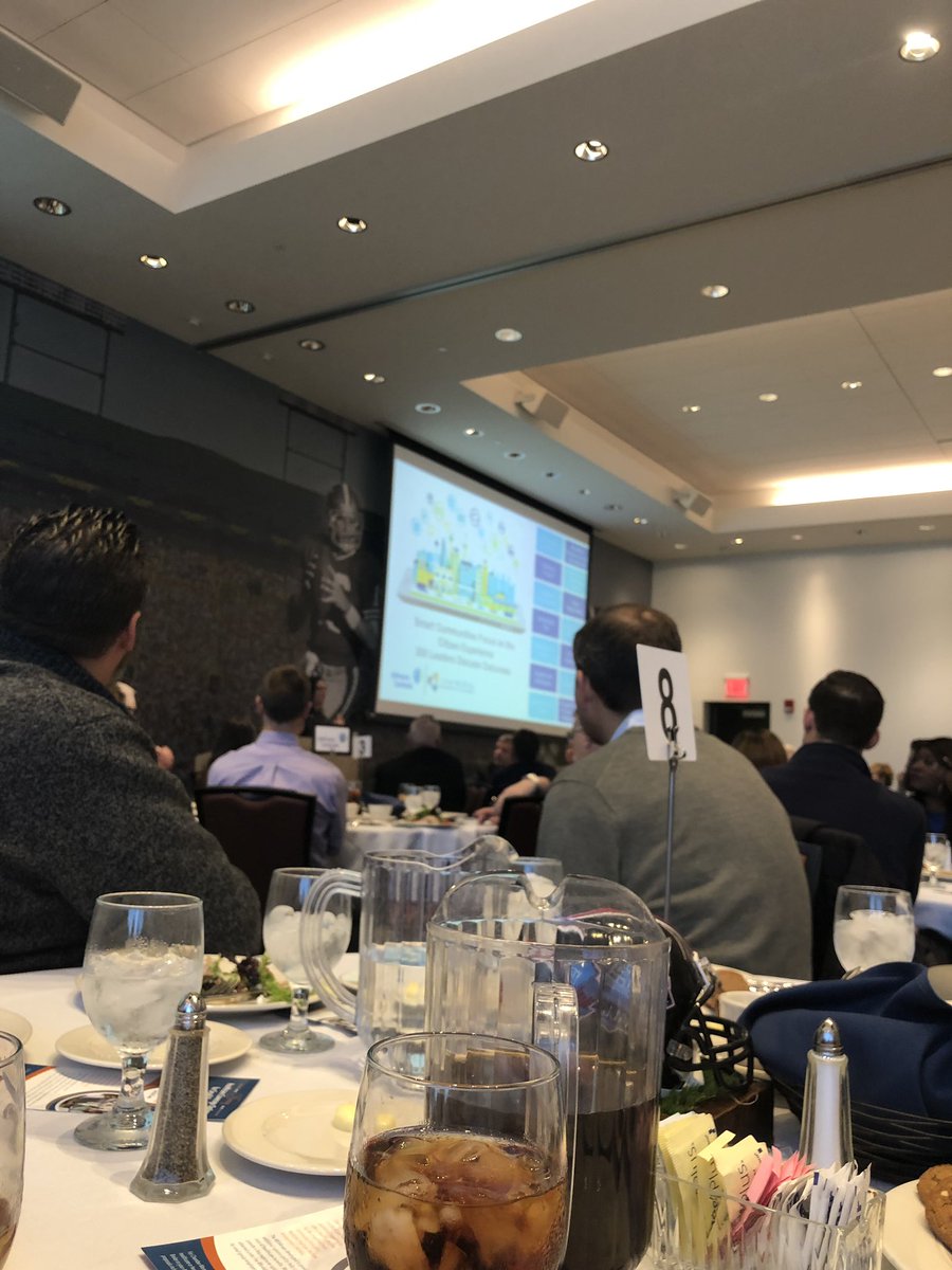 Really enjoyed listening to Lisa Brown from <a href="/johnsoncontrols/">Johnson Controls</a> talk about developing smart cities and how #Canton (and all of #StarkCounty) can help lead the way. #innovationdistrict