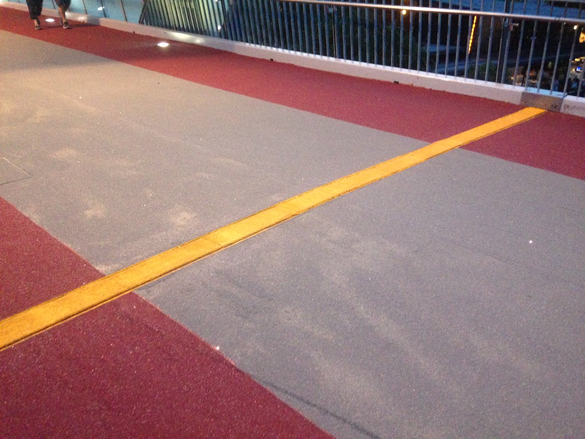 TheOtherTara's tweet image. Just to be clear. On Friday we paid two blokes to install sticky tape on the #GoodwillBridge. It was useless. 
Today, we have this: