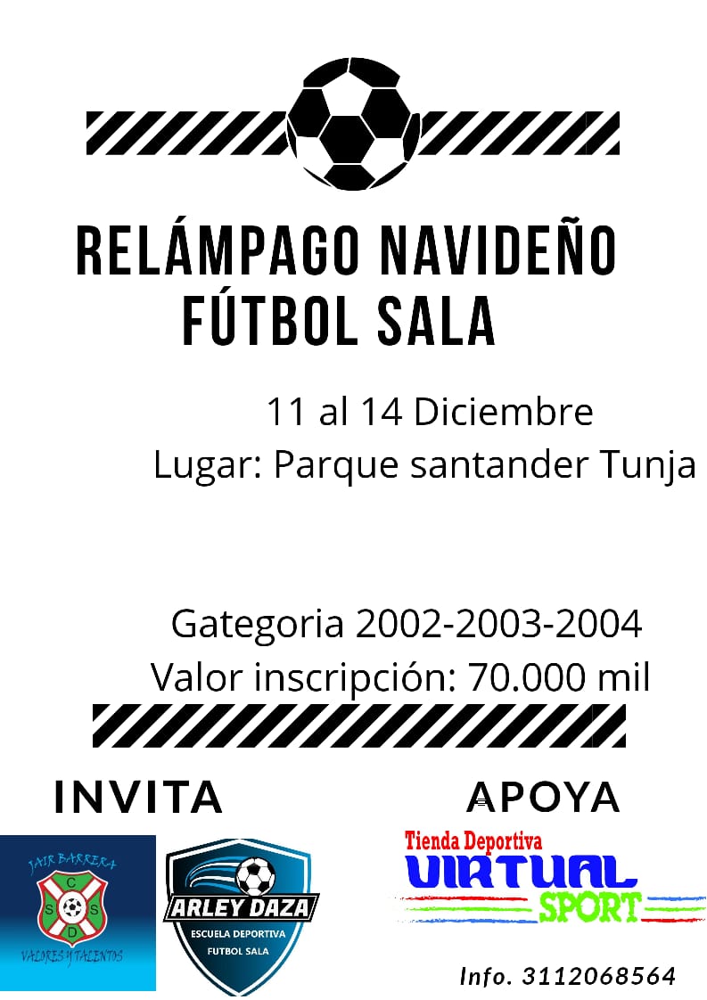 sanpasboyaca's tweet photo. #Futsal Gran invitación torneo relámpago navidad, del 11 al 14 de Diciembre ¡ Te esperamos! https://t.co/MFN3UyGUCJ