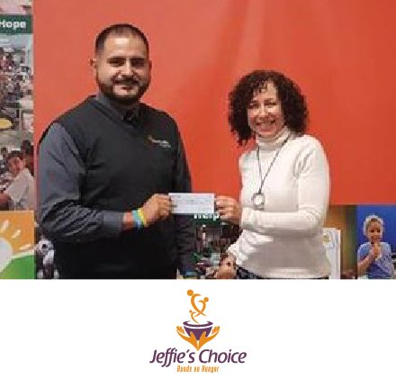 On November 12th, #JeffiesChoice donated $1,500 to the Community Food Bank of New-Jersey @cfbnj. Their story: bddy.me/2Bbwmk6.  You can help as well! bddy.me/2BcK0Dn #handsonhunger