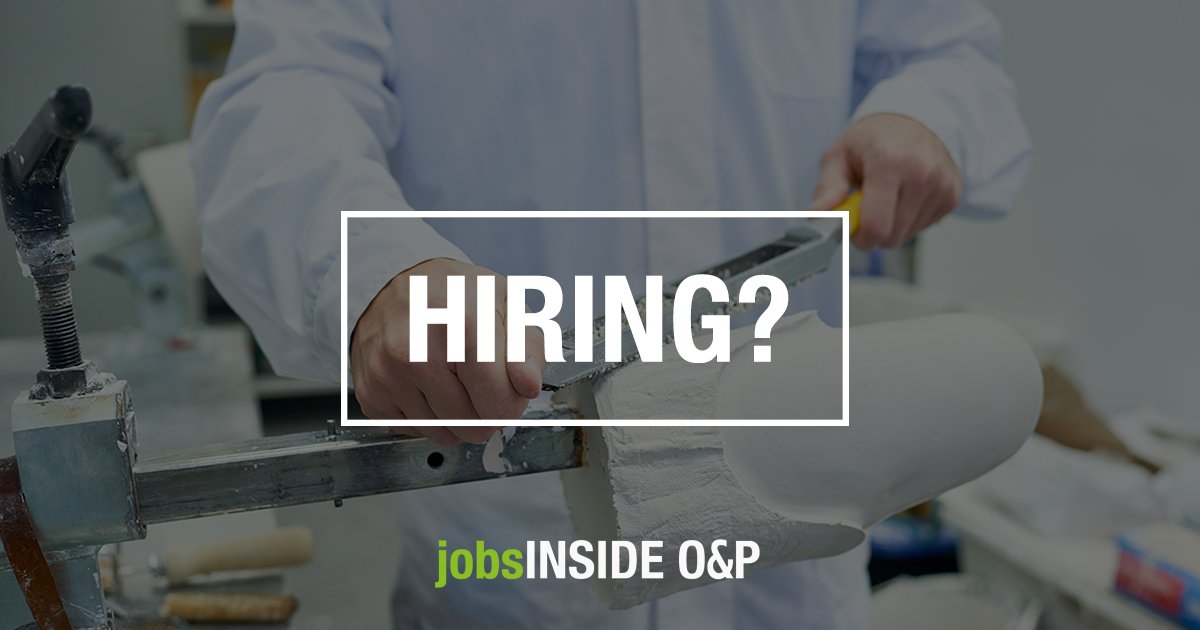 jobsinsideoandp's tweet photo. Hiring? Try us out. Your first O&amp;P job posting is FREE on Jobs Inside O&amp;P. https://t.co/XYEaJmegmq https://t.co/7VVF4xHFtm