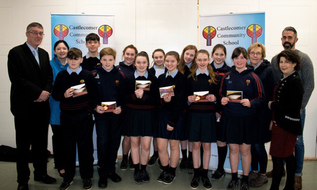 CastlecomerHigh's tweet photo. Our second year award winners.  Back Row – L-R - Mr O’Connor, Ms Byrne, Jake Dinnegan, Eva Coogan, Shauna O’Neill, Hollie Coogan, Jessica Joyce, Mary Mealy, Mr Hauhgney.

Corey Bray, Callum Morrison, Cait Scott, , Muireann Ryan, Aoibhinn Ruane, , Katelyn Farnan, Ms McPhilips. https://t.co/a5pAG7R657