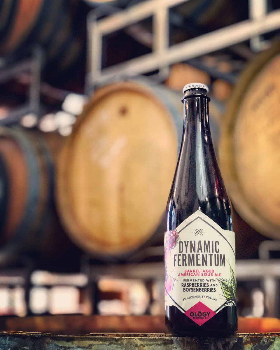 ologybrewing's tweet photo. This Saturday (12/15) at 11am.
Dynamic Fermentum: Raspberry, Boysenberry bottle release. Over months of aging the mixed cultures develop the funky and sour flavors marrying the ridiculously jammy fruit of this beer. You won’t want to miss this latest offering. https://t.co/aj45LUvjS5