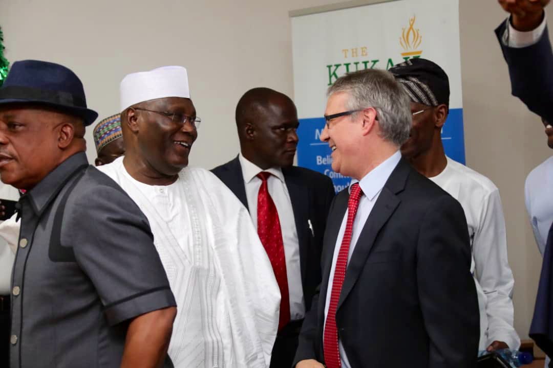 atiku's tweet photo. Earlier today, I appended my signature to the Peace Accord. I also urged the President to sign the Electoral Act Amendment Bill into law. #LetsGetNigeriaWorkingAgain https://t.co/ZRSI4BWRGs