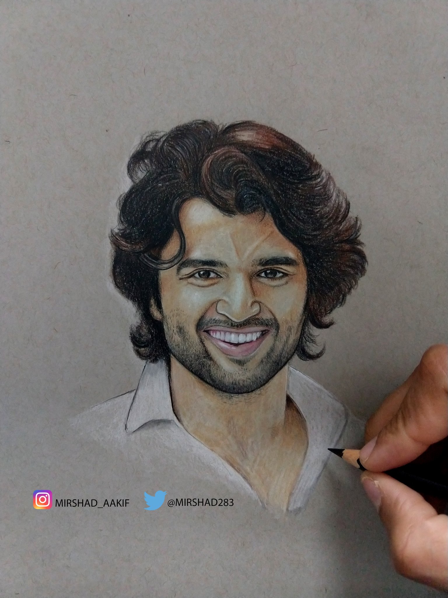 Vijay Devarakonda sketch, Size: A4