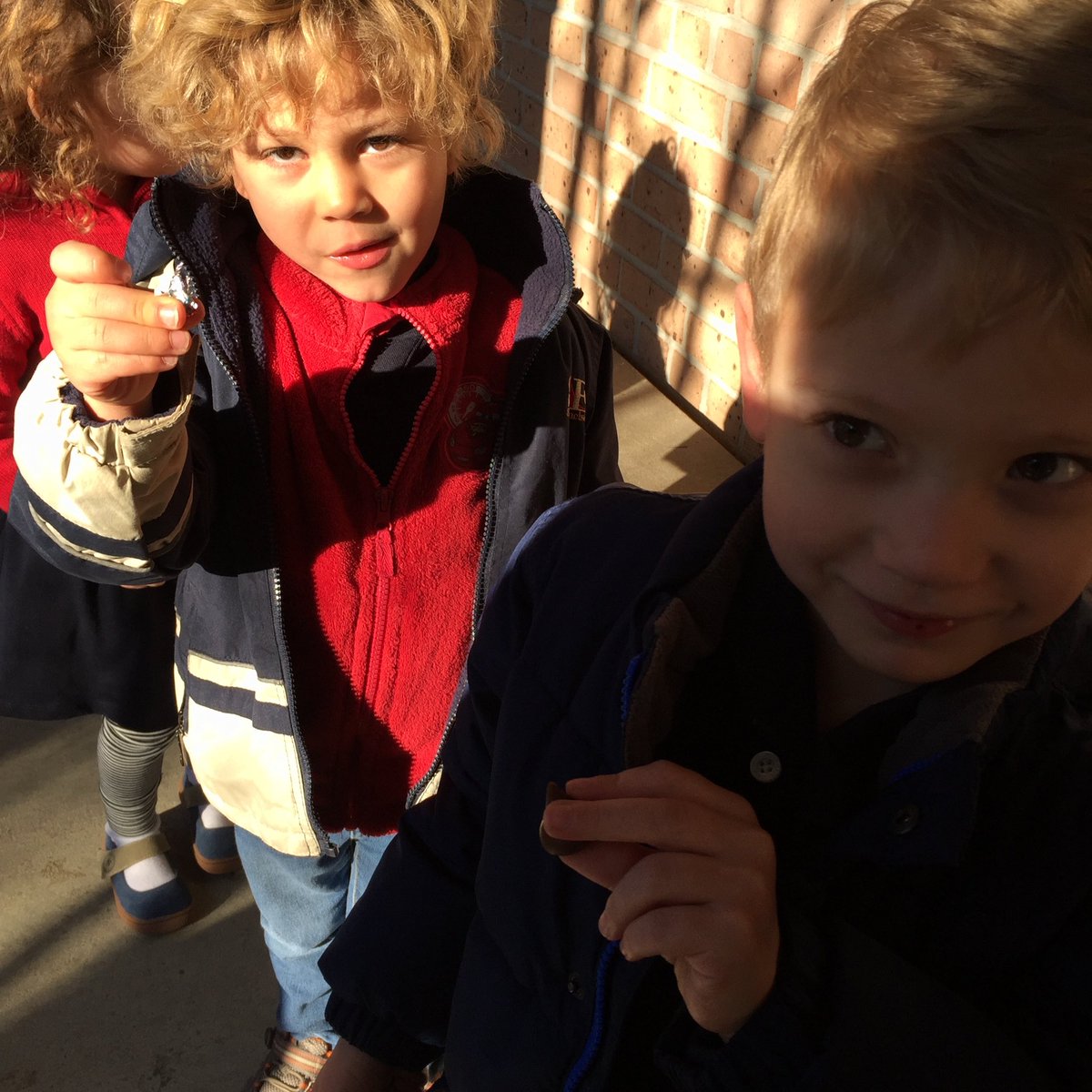 PKATeacher's tweet photo. No shoes, no problem! St. Nicholas came to visit and left us a candy treat (in our shoes!)@stmsaints @STMinnovation https://t.co/2hitetfShi