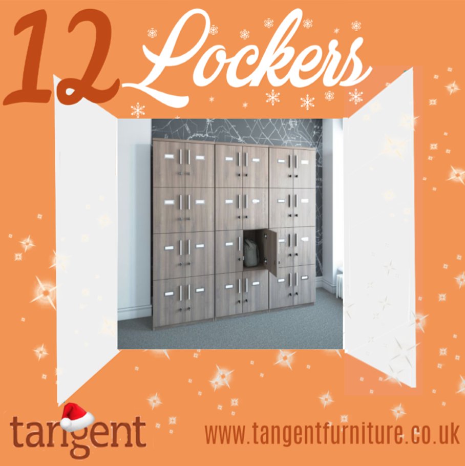 DAY 12 #CHRISTMAS is our LOCKERS! 😃
A flexible way to store away your belongings giving an ideal solution to keep the work space organised and tidy 
To discover MORE visit tangentfurniture.co.uk or call us 0800 389 3112 📞