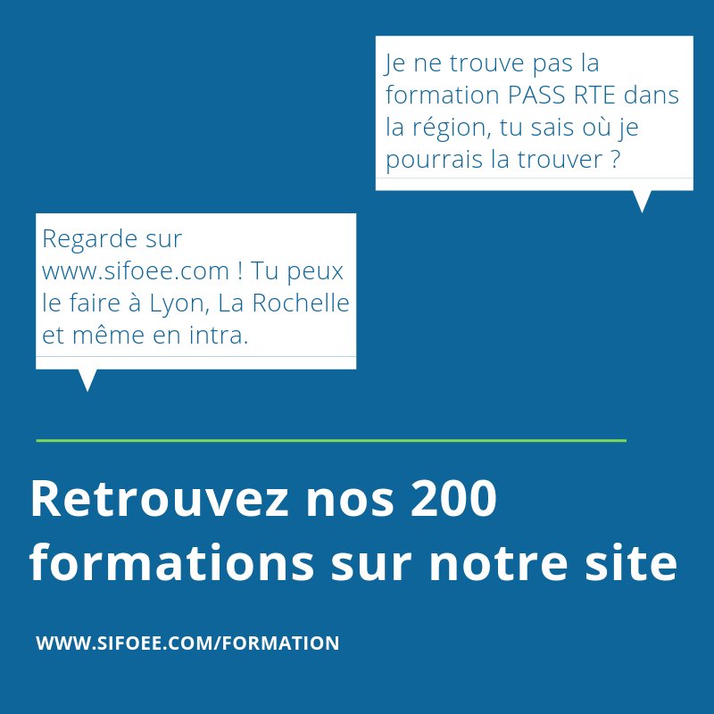 ▪️Trouvez la formation qui vous convient ❗️Envie de passer la formation du #PASSRTE ❓En intra, à Lyon ou La Rochelle, trouvez la solution qui vous convient le mieux. 

Retrouvez toutes les infos sur sifoee.com/formations❗️