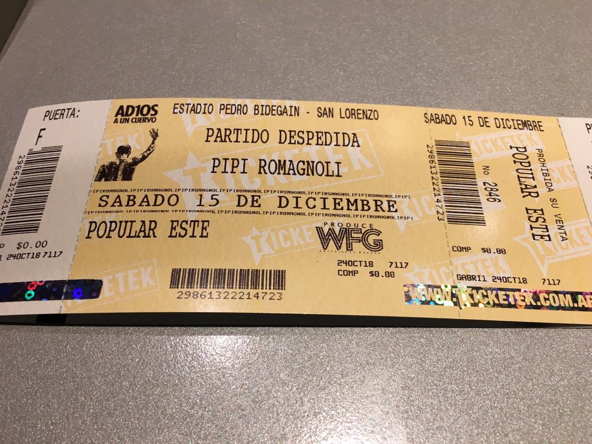 oraldeportivaok's tweet image. #SORTEO 🔴🔵🔴Mañana se van dos entradas para la despedida de @ElPipiRomagnoli! Solo tenés que hacer RT y seguir a @wfgofficial y @laoral630 para participar.
Las entradas se consiguen en @TicketekAr y en el local de San Lorenzo Store.
¡#GraciasPipi! #SanLorenzo