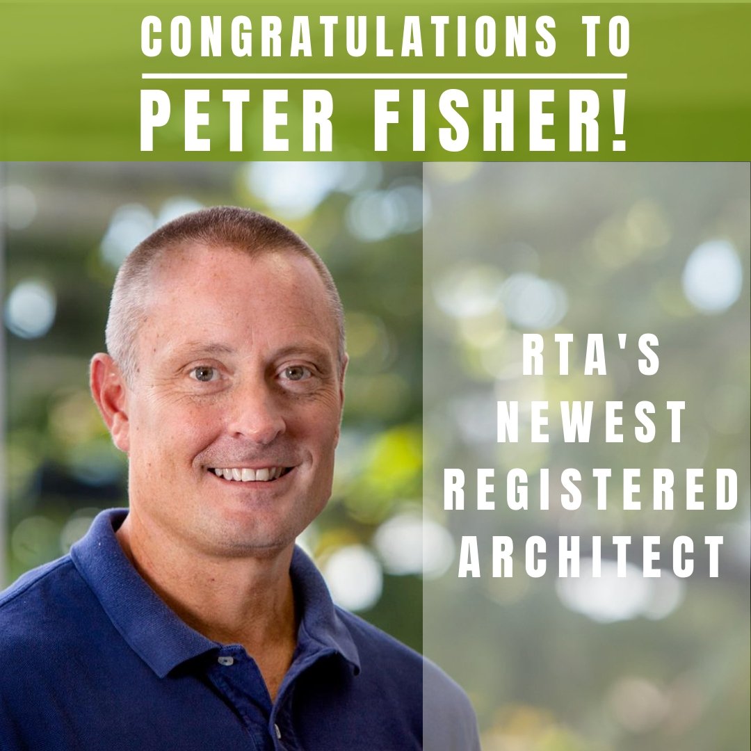 RossTarrant's tweet photo. Congratulations to Peter on becoming the newest Registered Architect on the #RTATeam! https://t.co/NtJQWyLc9r