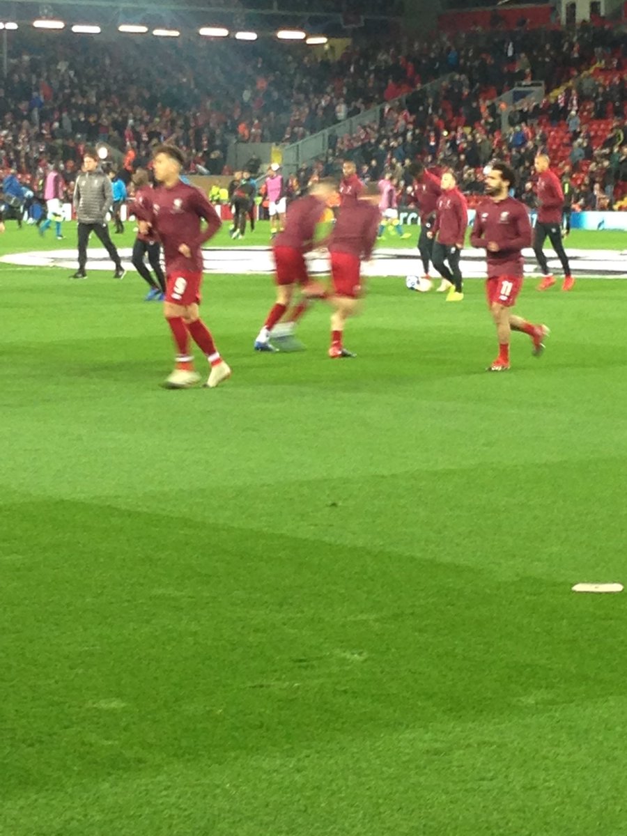 eihcra1980's tweet photo. What an atmosphere #work #teamgenic #ChampionsLeague @LFC https://t.co/4frVf3Ss2y