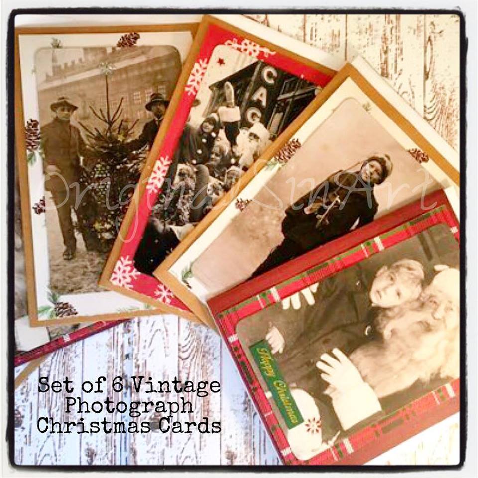 SET OF 6 #VINTAGEPHOTOGRAPH #CHRISTMASCARDS available in my #EtsyShop, #OriginalSinArt. (Link in Bio)

 #originalsinarts #handmadecardwednesday #handmadecards #handmadechristmascards #cards #greetingcards #vintagephotos  #etsyseller #shopsmall