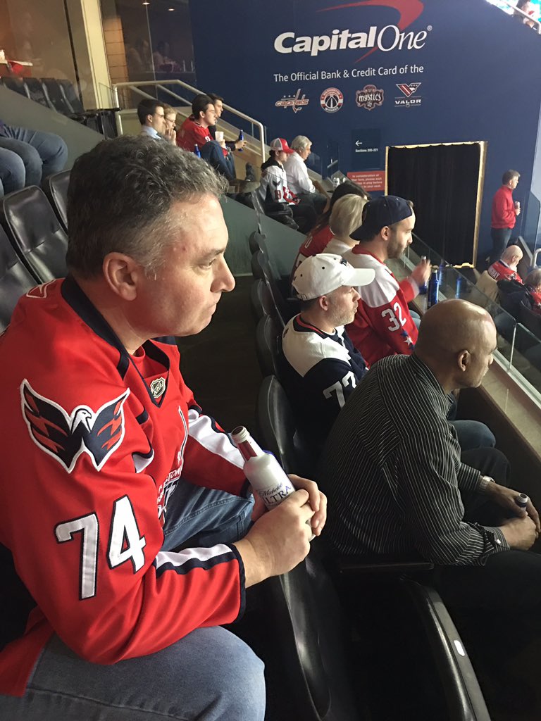 The #Force3Fam enjoying last nights win by the <a href="/Capitals/">Washington Capitals</a>! #ALLCAPS #Suitelife #CapsWings @force3