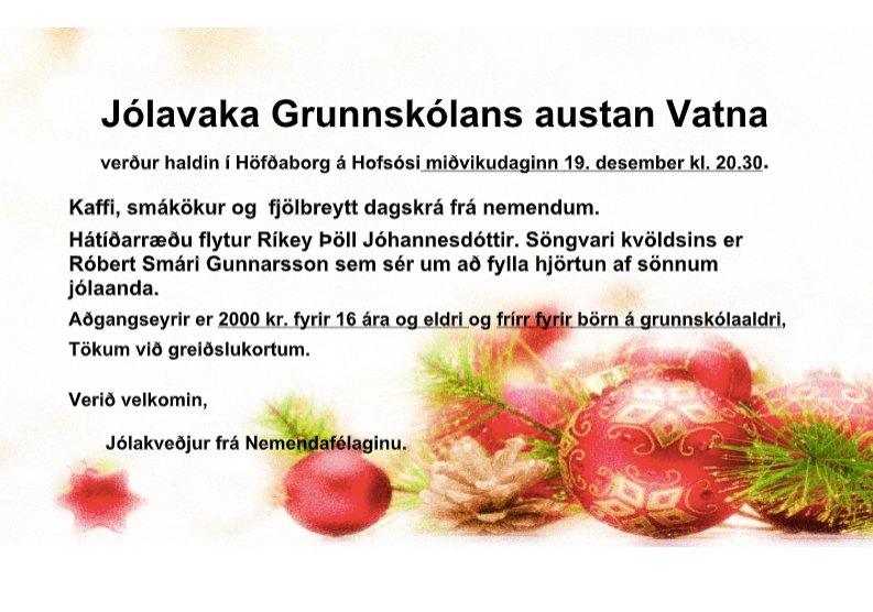 grskav's tweet photo. Jólavaka Grunnskólans austan Vatna https://t.co/SYiKoc3SMg