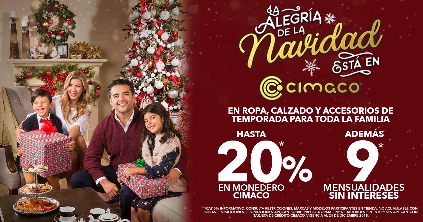 Cimaco on Twitter: "La de la Navidad está en Cimaco 😍🎄 tienes tus regalos de navidad? Aprovecha estos increíbles descuentos en ropa, calzado y temporada para toda la