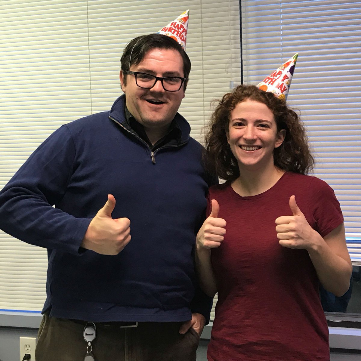 ShawmutDelivers's tweet photo. Happy birthday to our IT team, Colin Smith and Amy Castellano. And yes they share a birthday!! Thanks for all you do to keep our employees and systems up and running!ππ#itsupport #printing #automation #bostonprinter https://t.co/jUJ5F0lTem