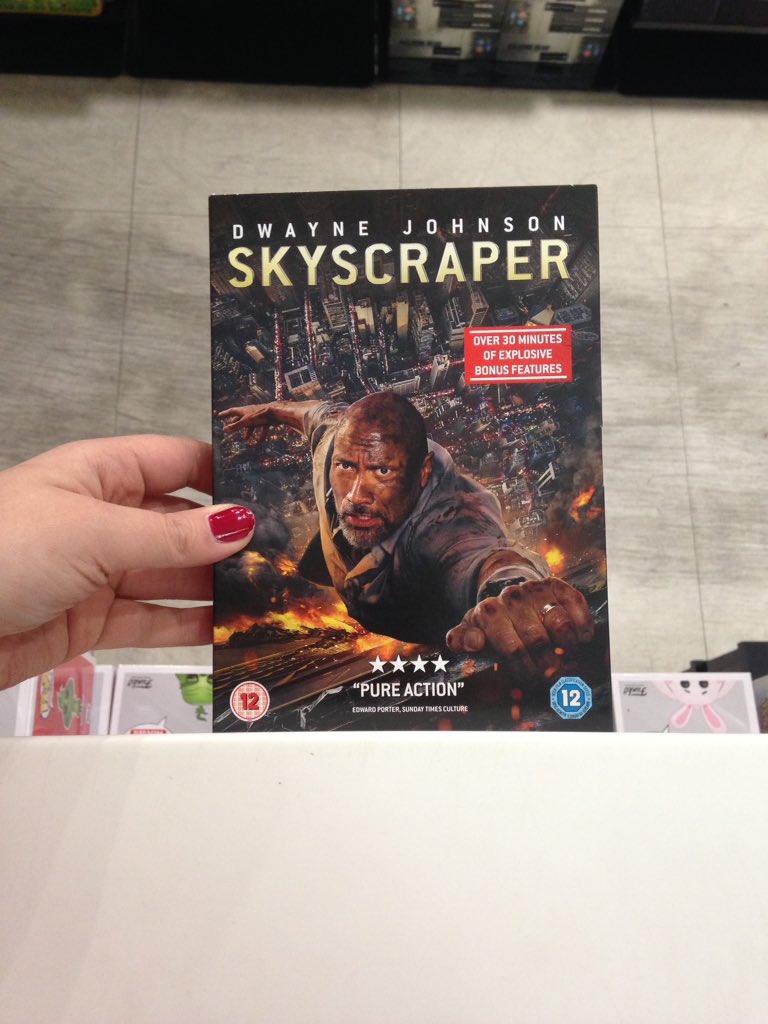 PRICE CRASH ALERT
🚨🚨🚨🚨🚨🚨🚨🚨
TODAY ONLY Skyscraper on dvd is only £6.49 with any purchase!!! Don't miss out- pick up your copy today!!! #HmvDailyDeals