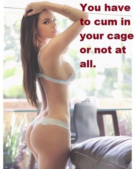 You have to cum in your cage or not at all. #chastity #ruinedorgasm #femdom #sissy https://t.co/kaZW<a href="/tag/chastity"class="tags">#chastity</a><a href="/tag/femdom"class="tags"><span>#femdom</span></a><a href="/tag/sissy"class="tags"><span>#sissy</span></a><a href="/tag/ruinedorgasm"class="tags"><span>#ruinedorgasm</span></a>