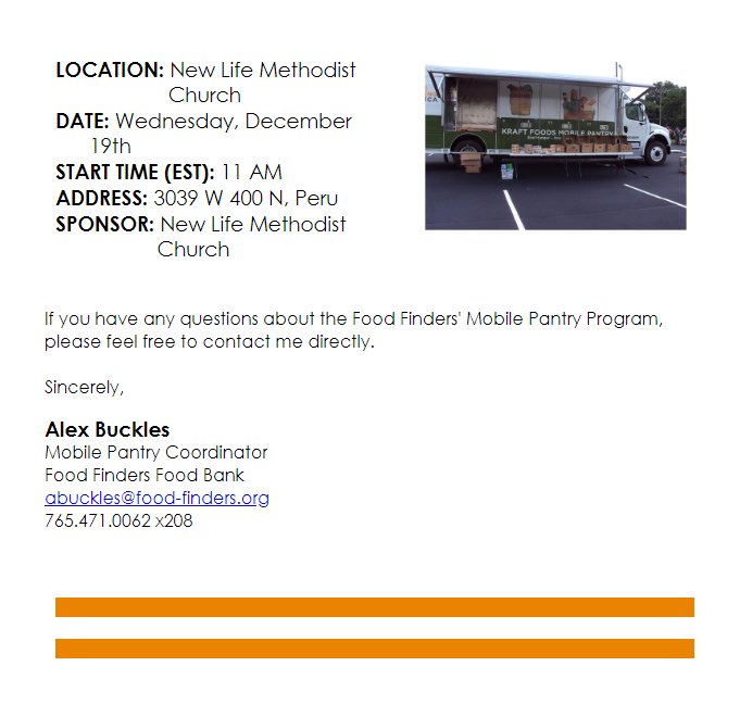 Nicf On Twitter The Food Finders Mobile Pantry Program Is