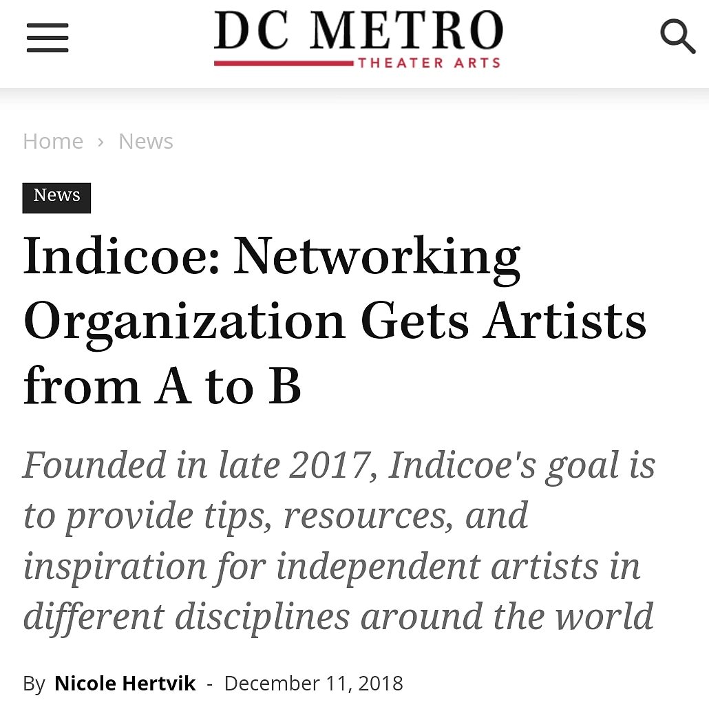alveocreative's tweet photo. Thank you so much @dcmetrotheaterarts and @nicolehertvik for publishing a profile on @indicoecollab! We are honored to be featured on your website! To learn more about us, our artist community, and past/current projects, check out the article on their homepage!

#indicoe https://t.co/ELpzQXOlmc