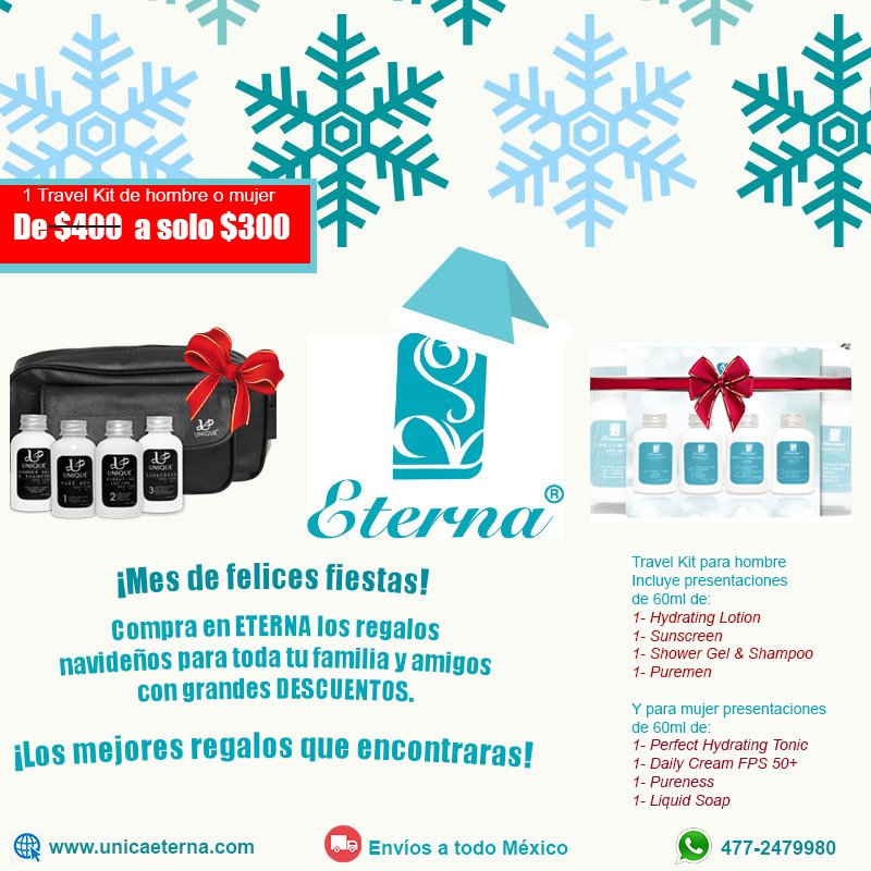 UEterna's tweet photo. ¡NO BUSQUES MÁS REGALOS! Eterna tiene lo que necesitas
-
-
#Christmas #Competition #Skincare #FelizMiércoles #Beauty #FelizMartes #Belleza #Formen #forwomen #mujer #hombre #Cuidado #piel #skin #skincare #spa #makeup #ChristmasGift #women #DiciembreEsPara #américa #GuadalupeReyes https://t.co/Z8GU2tjvff