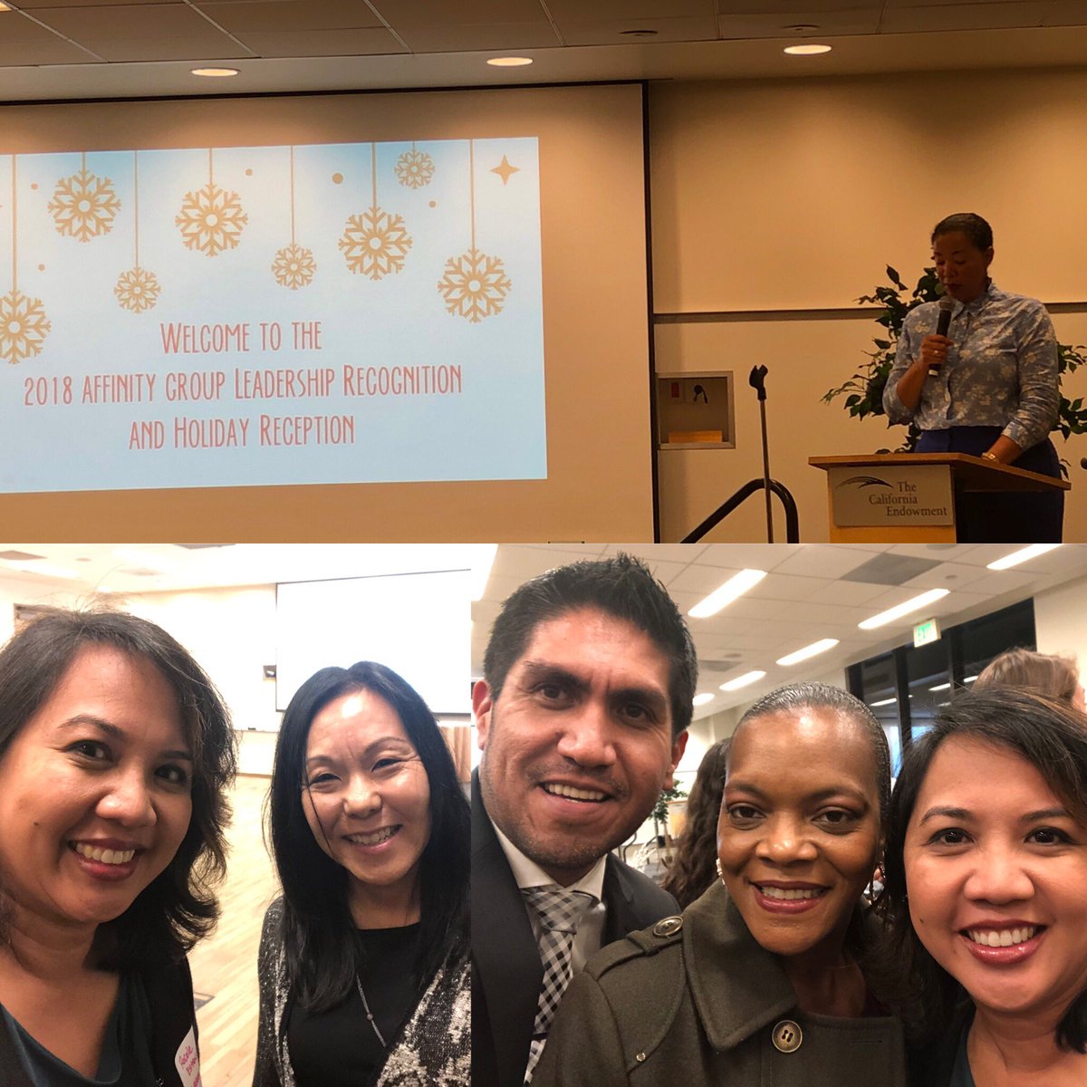 rocelese's tweet photo. Attended the Affinity Group Leadership Recognition and Holiday Reception last night hosted by @Socalgrantmaker. Representing @aapipla with fellow co-chair, Heidi Kato. Great to see old CalWellness colleagues too. #aapipla #calwellnessfoundation https://t.co/12bTUTQ5q2