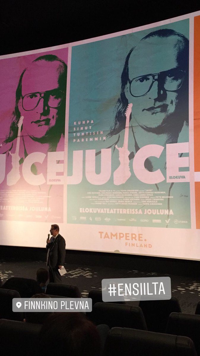 Onpa siistiä olla #tampere’laisen elokuvatuotannon ensi-illassa. #elämyskaupunki