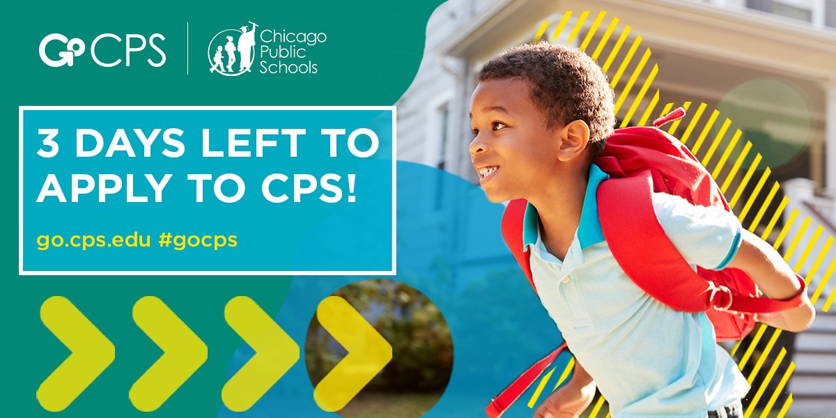 Eighth grade <a href="/ChiPubSchools/">CPS - Chicago Public Schools</a> families, there are only three days left to submit your application for the 2019-2020 school year. If you have not already done so, submit your application today! The process is simple and there is still time.

cantyschool.org/gocps121218.ht…