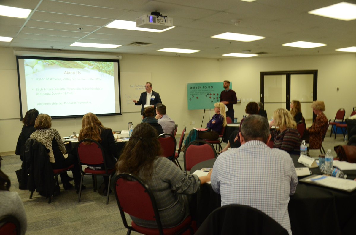 VLeadership's tweet photo. #VLImpactHealth Team has launched with alumni from #VLInsitute #VLAccelerate #VLYouth. First up to tackle: food & nutrition and opiod crisis. Special thanks to our strategic partners: @myvsuw @hipmaricopa @VitalystHealth @AZDHS @PinnaclePrevent @Got_HAWP @MATFORCEAZ
#LeadingAZ https://t.co/F6WhnO4CN4