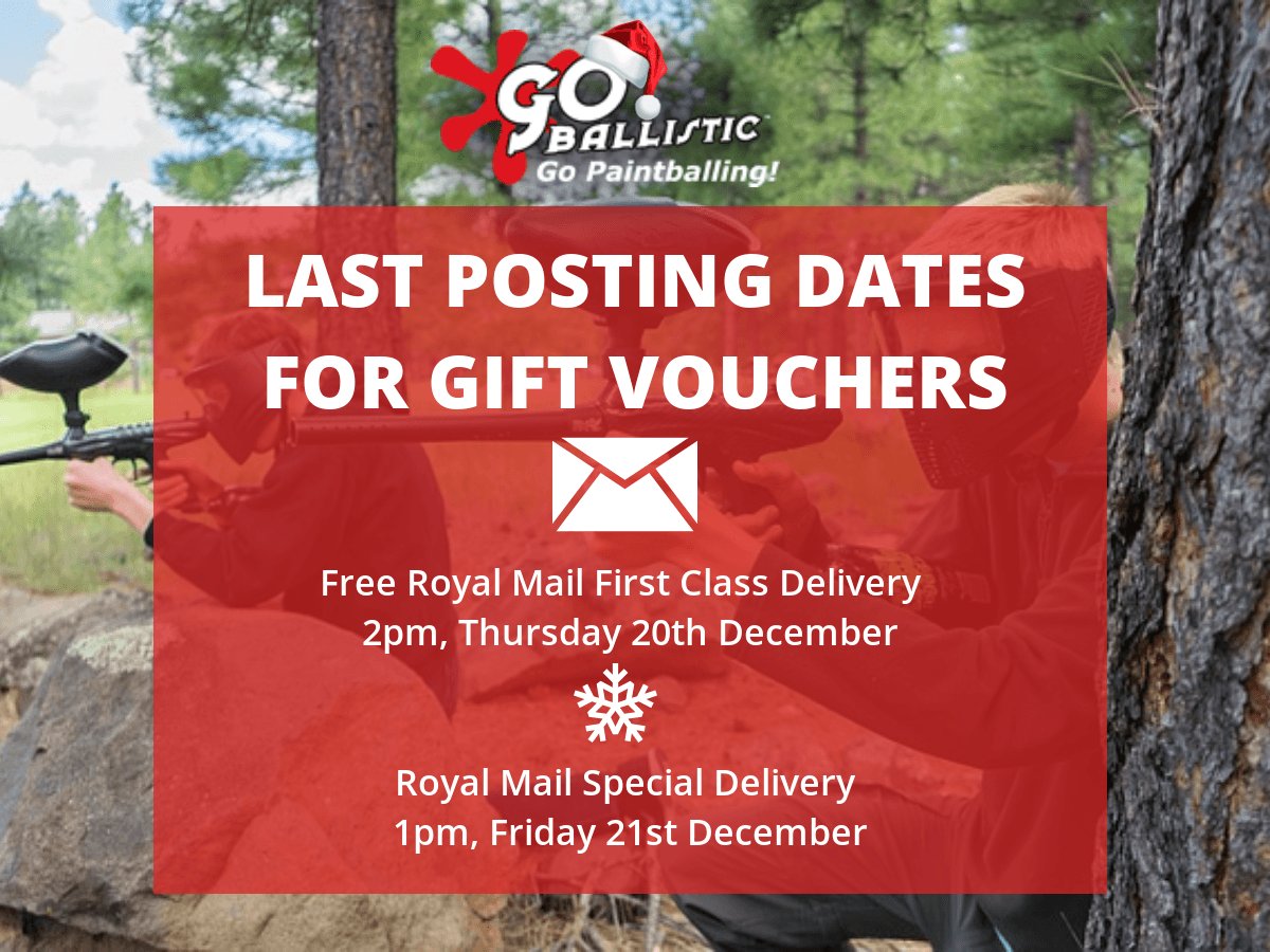 ukpaintballing's tweet photo. Last Posting Dates are approaching. Order quickly to still get free delivery! https://t.co/vhp2zaGyCF