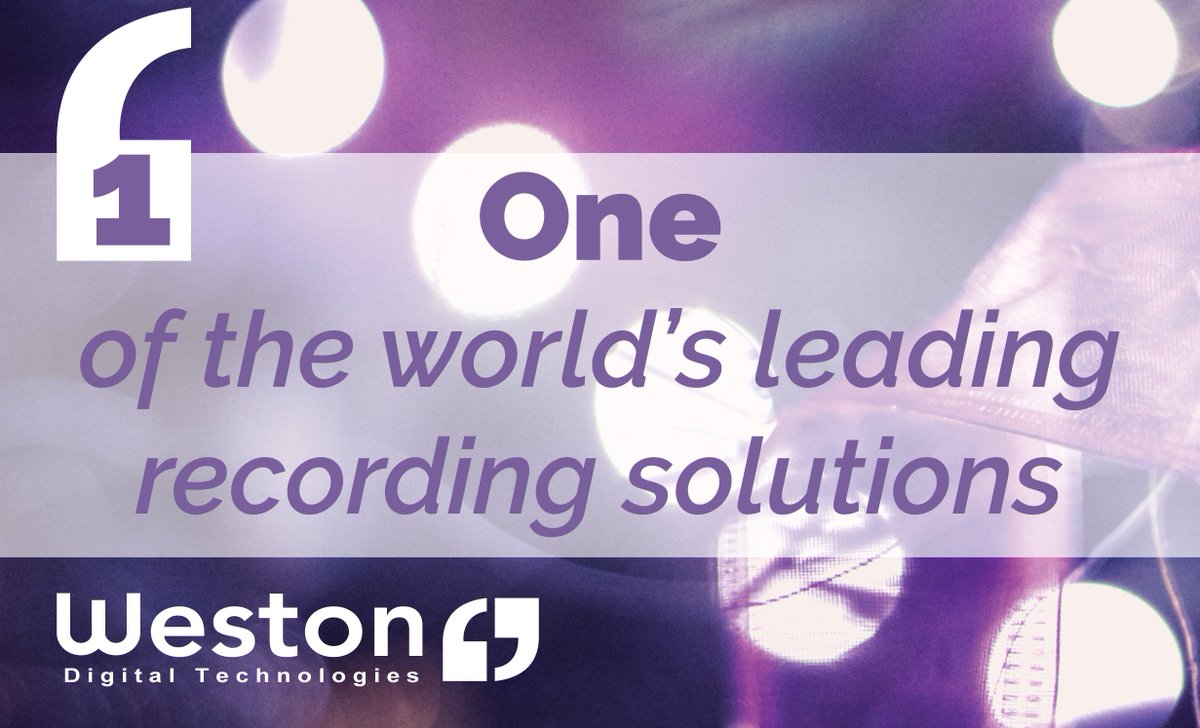 WestonsUK's tweet photo. On the 1st day of Christmas we developed one of the world’s leading voice, video and data recording solutions. Read more here: https://t.co/vuYfeQMF3K #12daysofChristmas #RecordingSolutions #WestonAdvent https://t.co/mNbyh0Tp2D