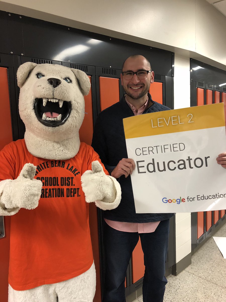 We celebrated the newest Google Certified Educators in @isd624 at the ALC and North Campus. Proud to be a Bear! @DrG_NorthCampus @GoogleForEdu #innovate624 #hsstartshere