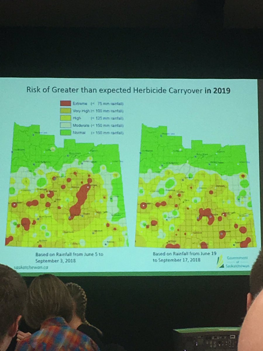 QuinneyJess's tweet photo. Such great information at the 2018 Agronomy Research Update. Including risk of herbicide carryover into 2019 and updates on clubroot in the province. Thanks @PrairieCCA and @SKAgriculture https://t.co/b2lQ58dETB