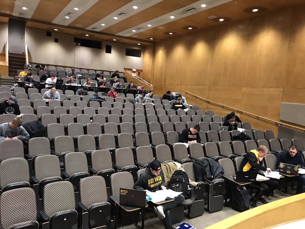 DanMatheson's tweet photo. Final exam time! #YouGotThis #UISRM #uiowa #uiowaclas #HigherEducation #highered https://t.co/SYAVvVNAZS