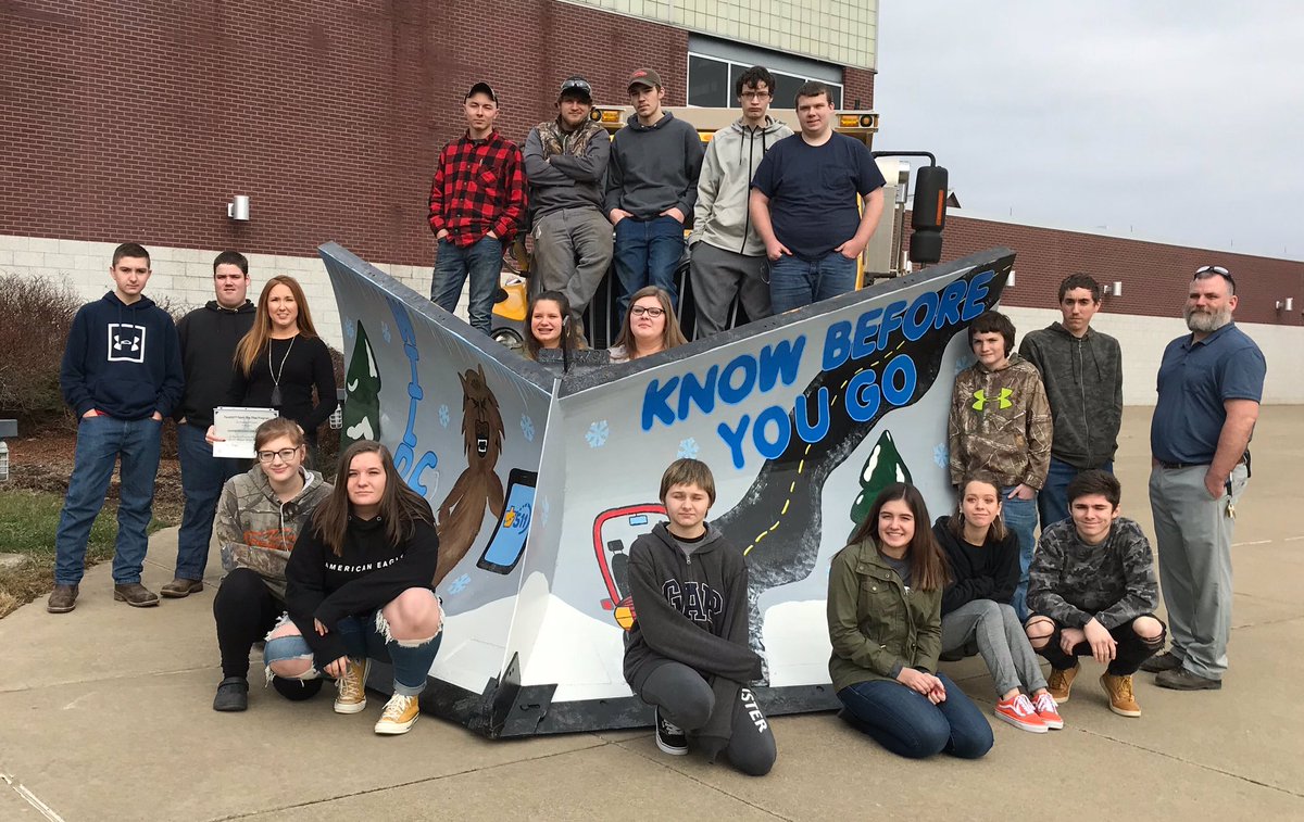 CMHS_proud's tweet photo. Thank you @PennDOTNews for presenting our #PaintThePlow certificate! &amp; @TheRecordOnline for attending! @KCSDCTC https://t.co/0wkuGV9xBD