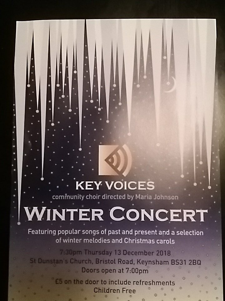 ChoirKey's tweet image. Come and join us, Thursday 7.30 pm at St Dunstans, keynsham.
@welovekeynsham @Community67 @singforpleasure