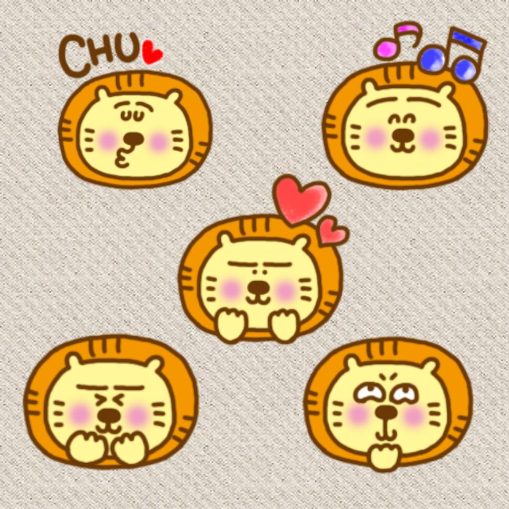 Tomoco Line絵文字 ライオンのマイケルの良く使う絵文字 T Co Omu1n9ln8a Lineスタンプ Line絵文字