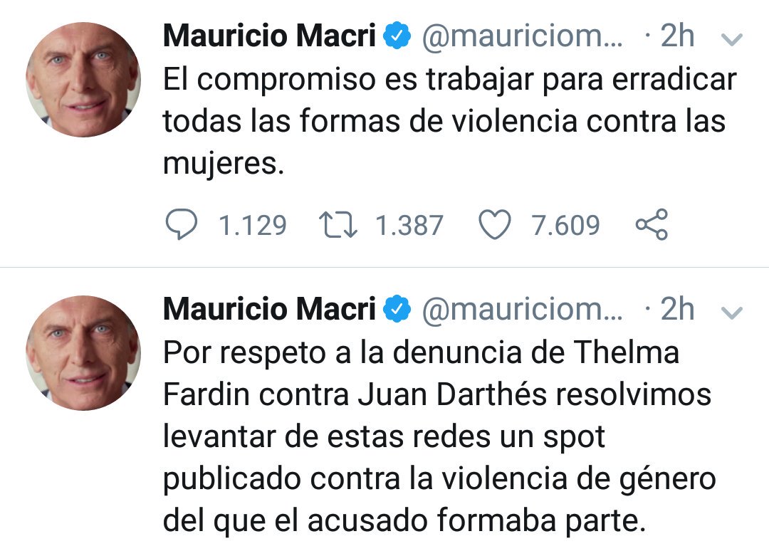 Mauricio tirándola de feministo bajando ese spot del instituto nacional de la mujer pero se hace el boludo con que también  le bajó 18 puntos de presupuesto. No le importa una mierda la violencia contra las mujeres