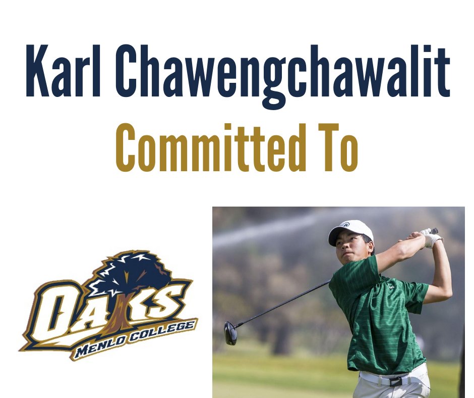 GoSportsForce's tweet photo. Congratulations to Coach @julie_gallup's client Karl Cai on his commitment to play golf for @MenloAthletics. Great Job Karl! #collegecommitment #collegegolf #collegerecruiting https://t.co/ihT9GpkYtx