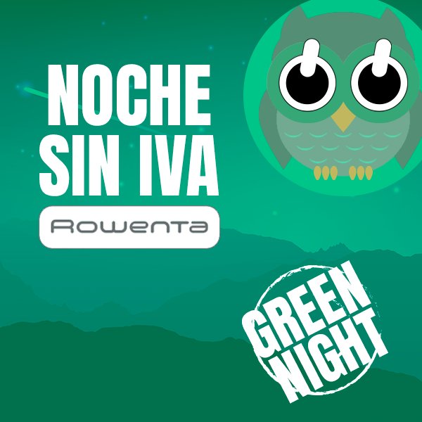 💚¡Llegan las Green Nights a Puntronic! 💚
Desde las 22h del 12/12/2018 hasta las 10h del 13/12/2018 todos los productos @Rowenta_es de nuestra web con descuentos del 21%.
👉¡Pincha en nuestro enlace a partir de las 22h!

➡️puntronic.com/green-night⬅️